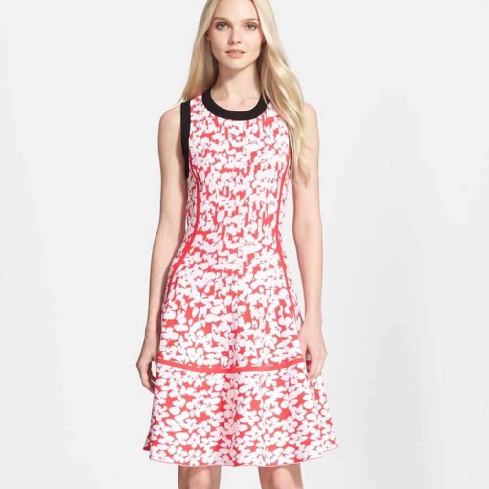 Kate Spade red and white sleeveless dress size S